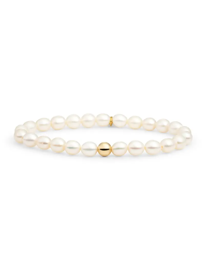 Saturn Armband Large Pearl