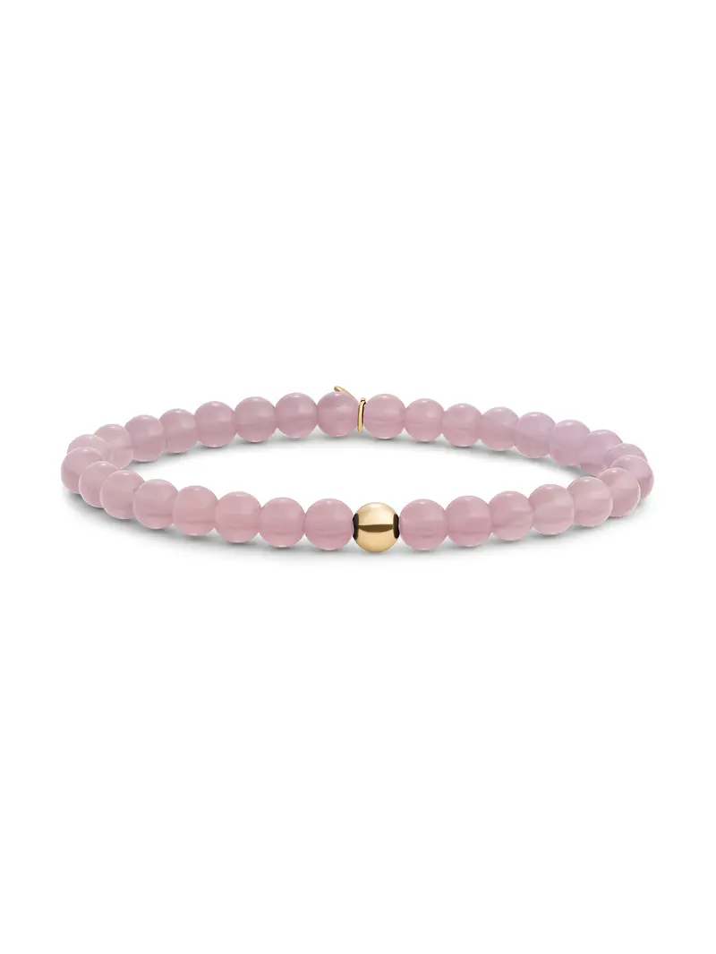 Saturn Armband Large Pink Opalite