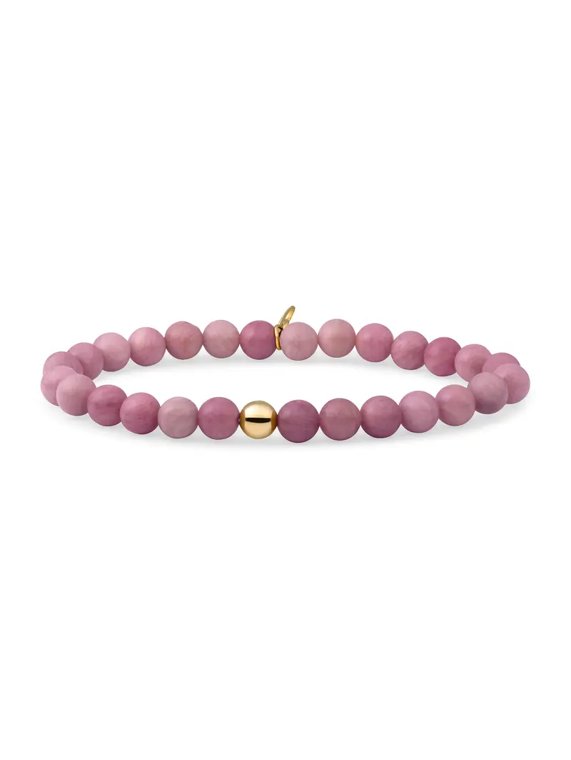 Saturn Armband Large Pink Rhodonite