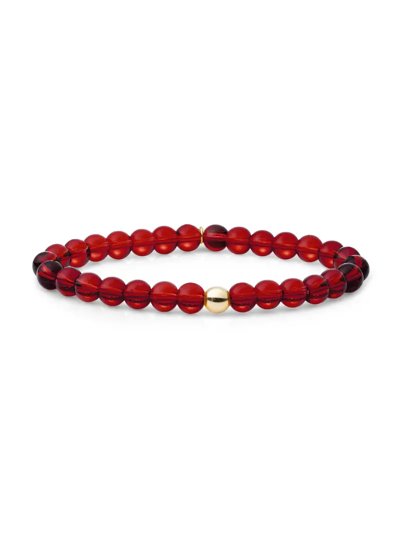 Saturn Armband Large Ruby Quartz
