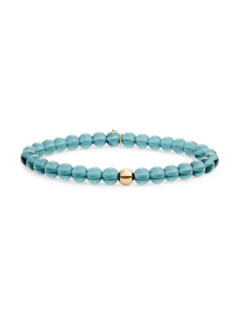 Saturn Armband Large Turquoise Quartz