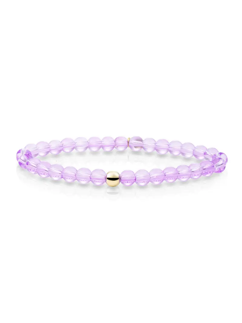 Saturn Armband Large Violet Quartz