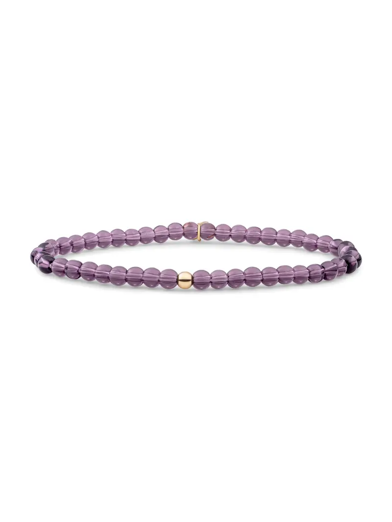 Saturn Armband Small Aubergine Quartz