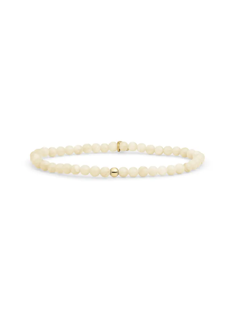 Saturn Armband Small Beige Agate