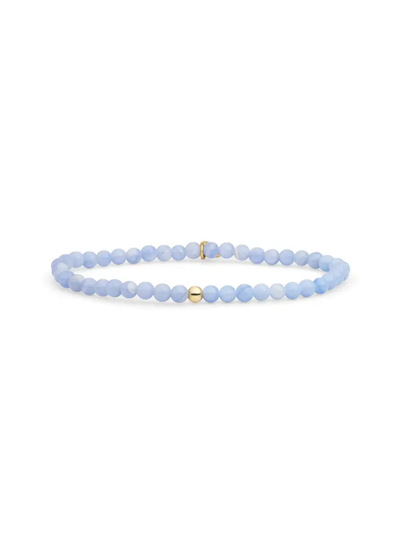 Saturn Armband Small Blue Lace Agate