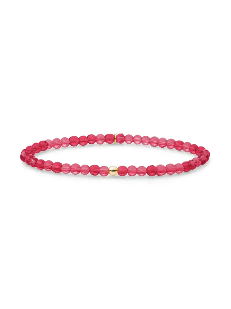 Saturn Armband Small Fuchsia Quartz