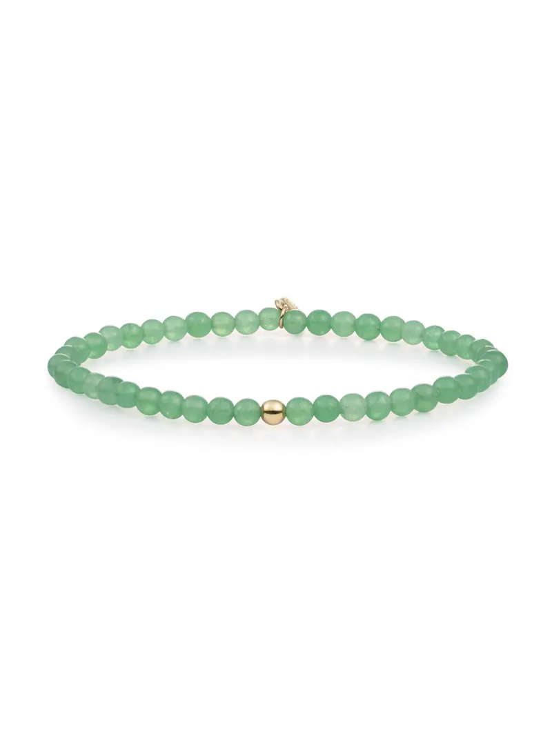 Saturn Armband Small Green Aventurine