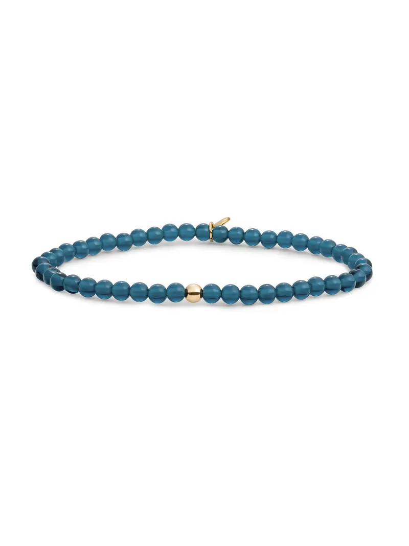 Saturn Armband Small Ocean Topaz Quartz