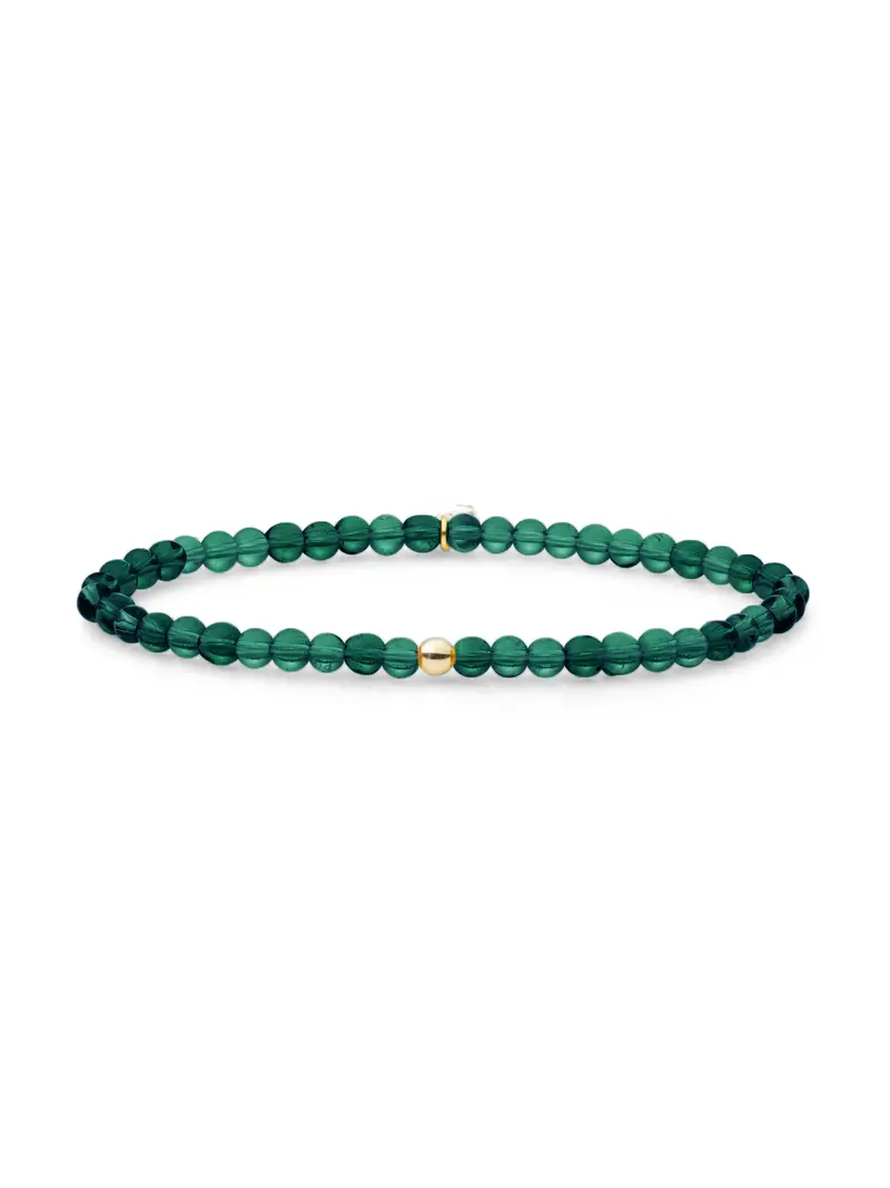 Saturn Armband Small Petrol Green Quartz