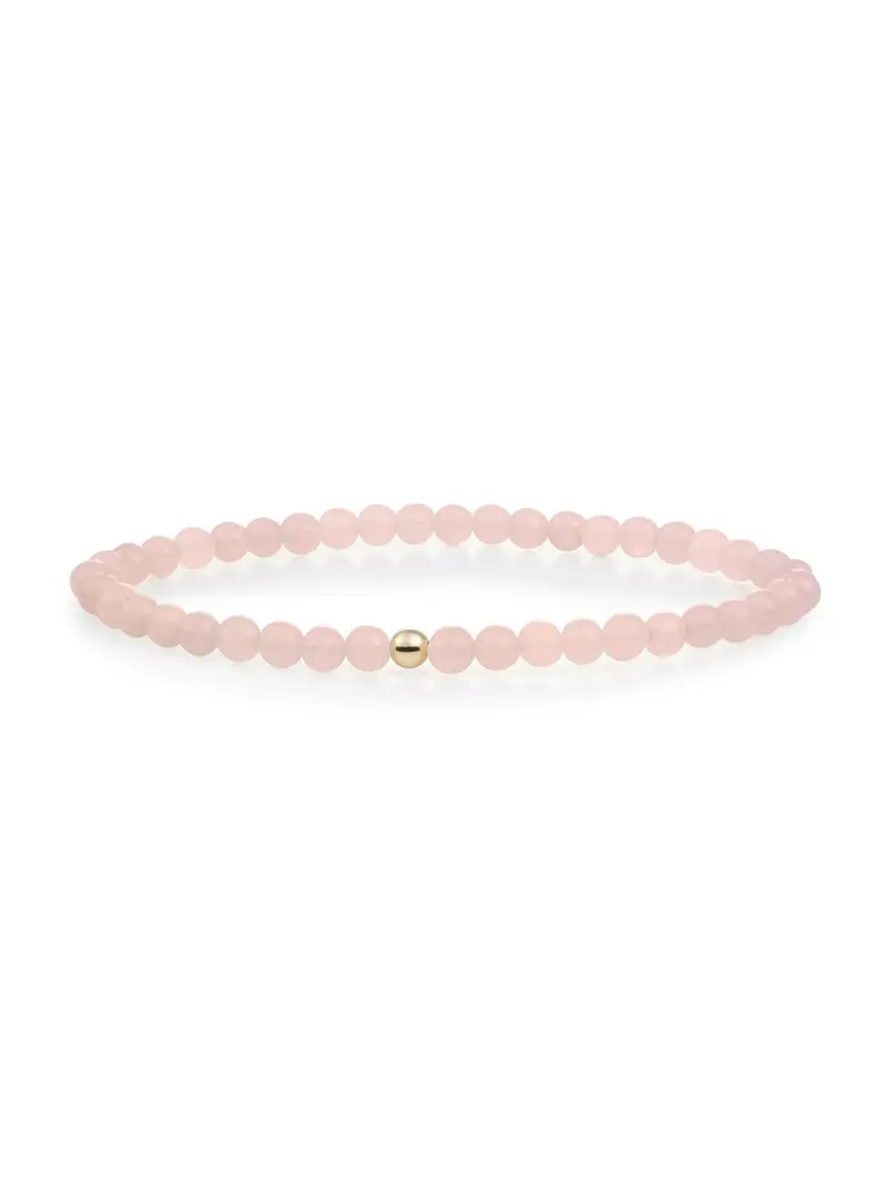 Saturn Armband Small Rose Quartz