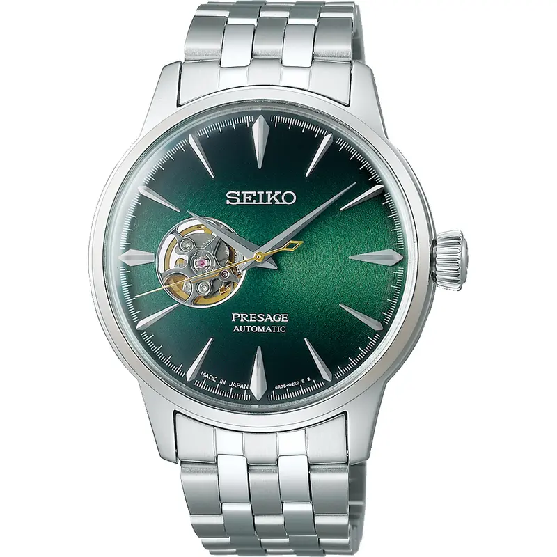 Seiko Cocktail Time SSA441J1 Presage - Cocktail Time 'Grasshopper' Horloge