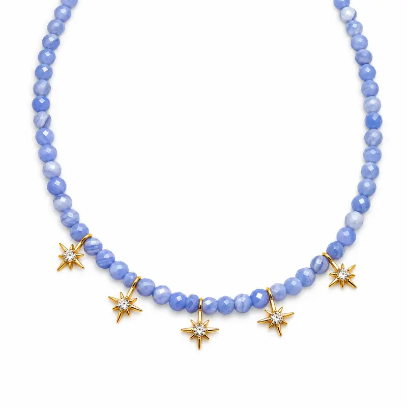 Shining gems - Blauwe lace agaat