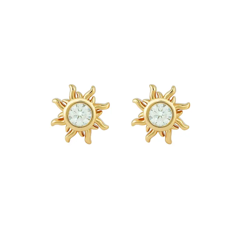 Shining sun studs