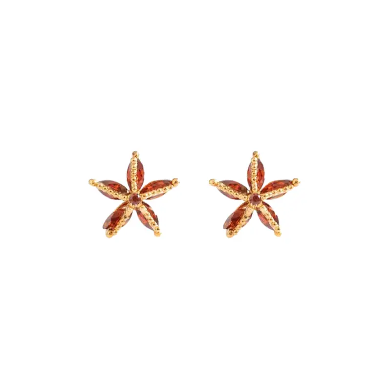 Shiny starfish studs