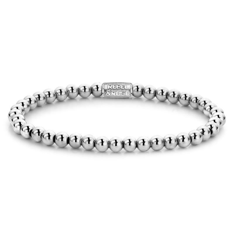 Silver Shine - 4mm - Kralen Armband Dames