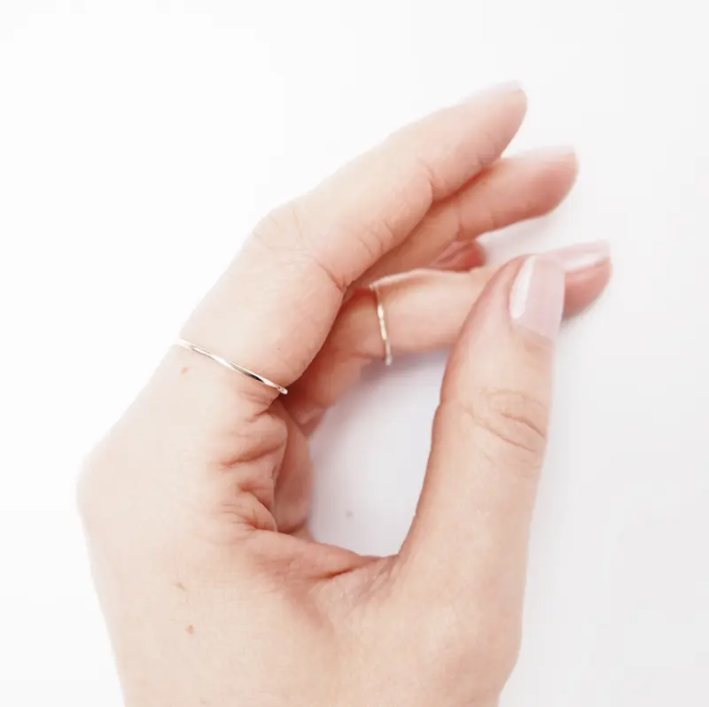 Simple Skinny Stacking Ring