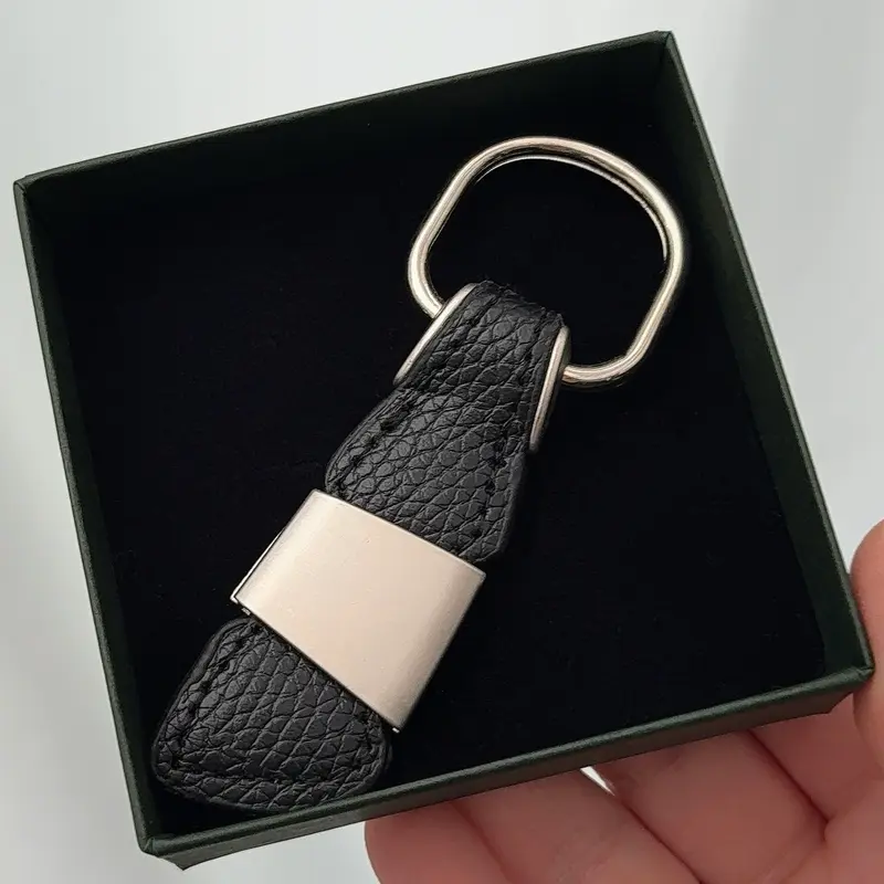 Sleutelhanger met Naam Leder