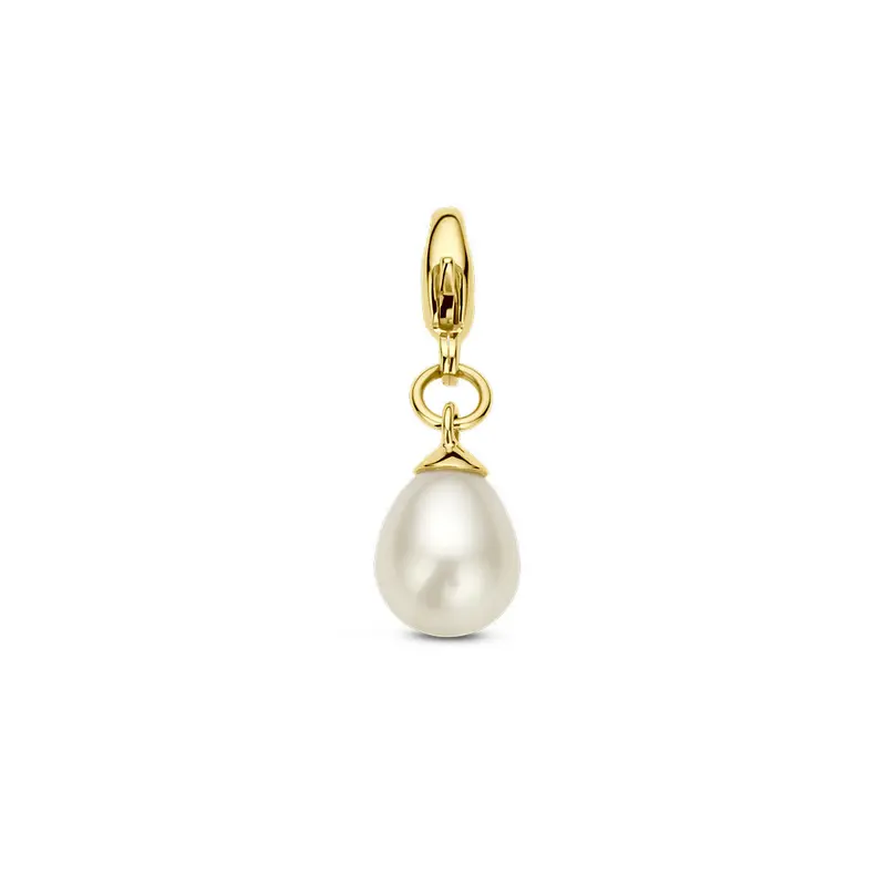 slotbedel parel 14K geelgoud