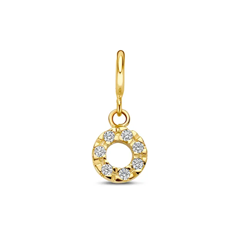Slotbedel zirkonia 9K geelgoud 6 mm – 8000656