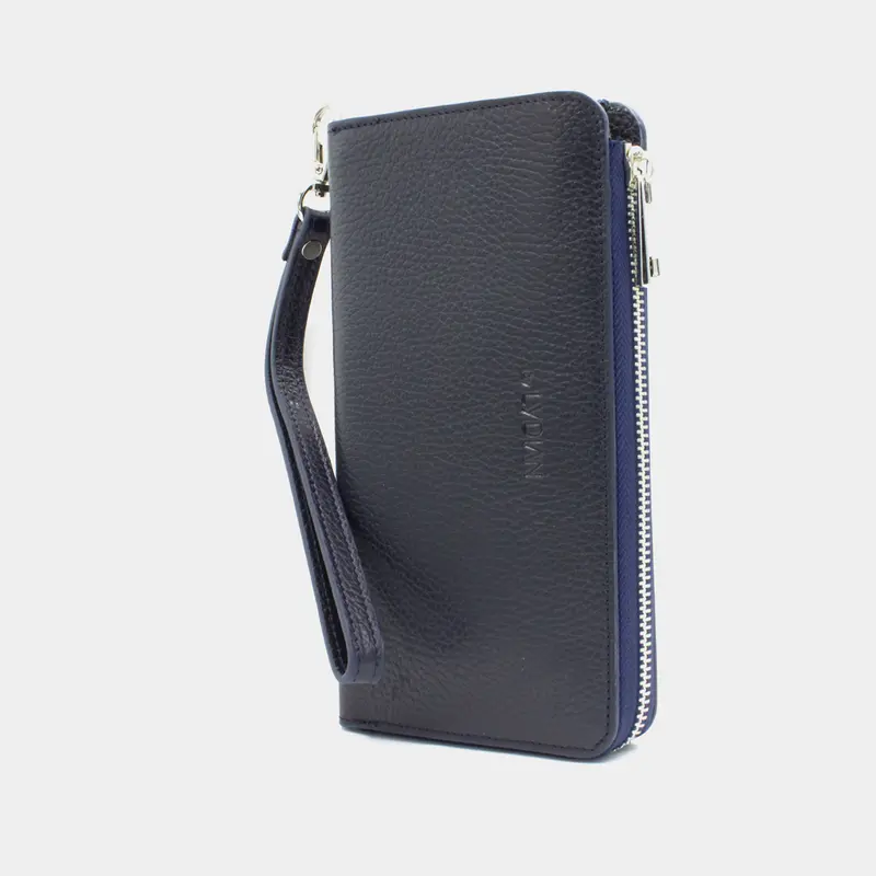 Smartphone Lederen Portemonnee Blauw BLW3034-L
