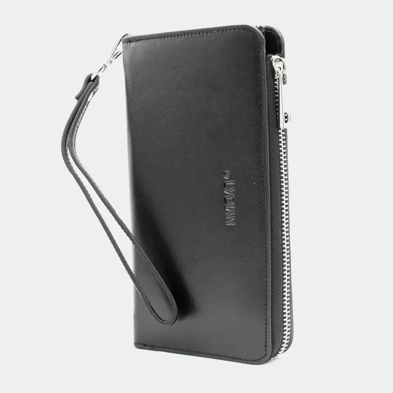 Smartphone Lederen Portemonnee Zwart BLW3034-S
