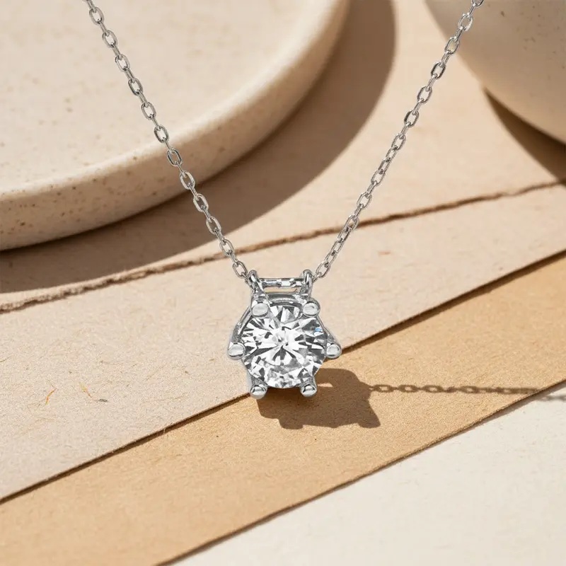 Solitaire kettinghanger in zilver