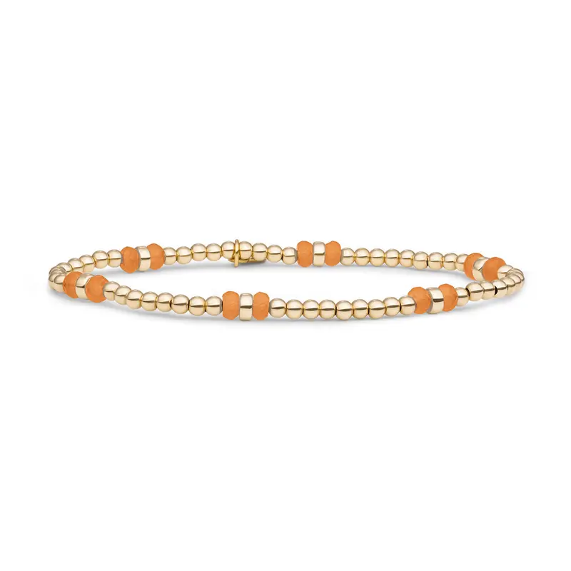 Sparkling Jewels Armband Aventurijn SBG-GEM28-MIX-DBFCTRDL Goudkleurig