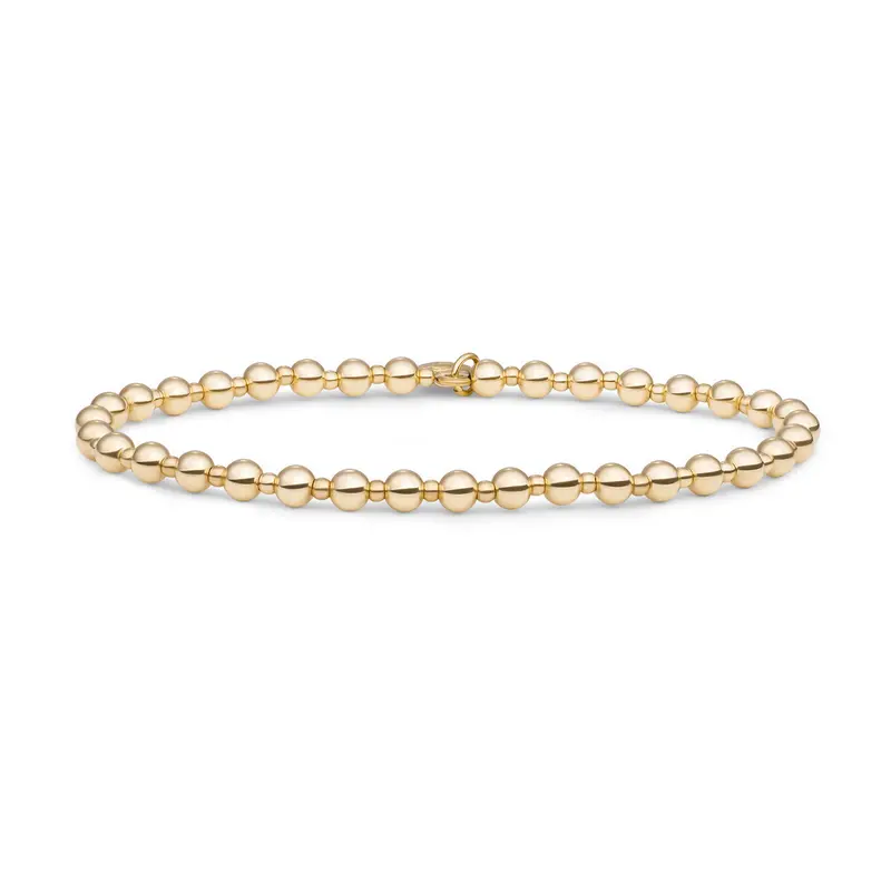 Sparkling Jewels Armband Bold Mix Gold - 4/2 mm SB-G-MIX-09 Goudkleurig