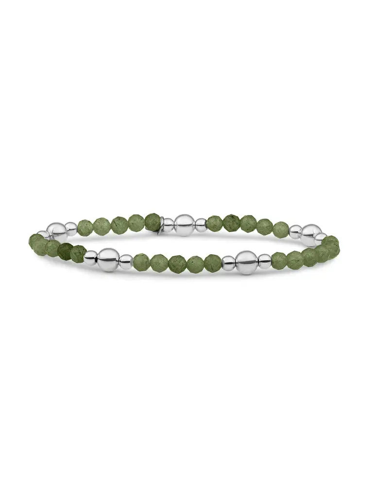 Sparkling Jewels Armband Jade BLK01S-G64 Zilverkleurig