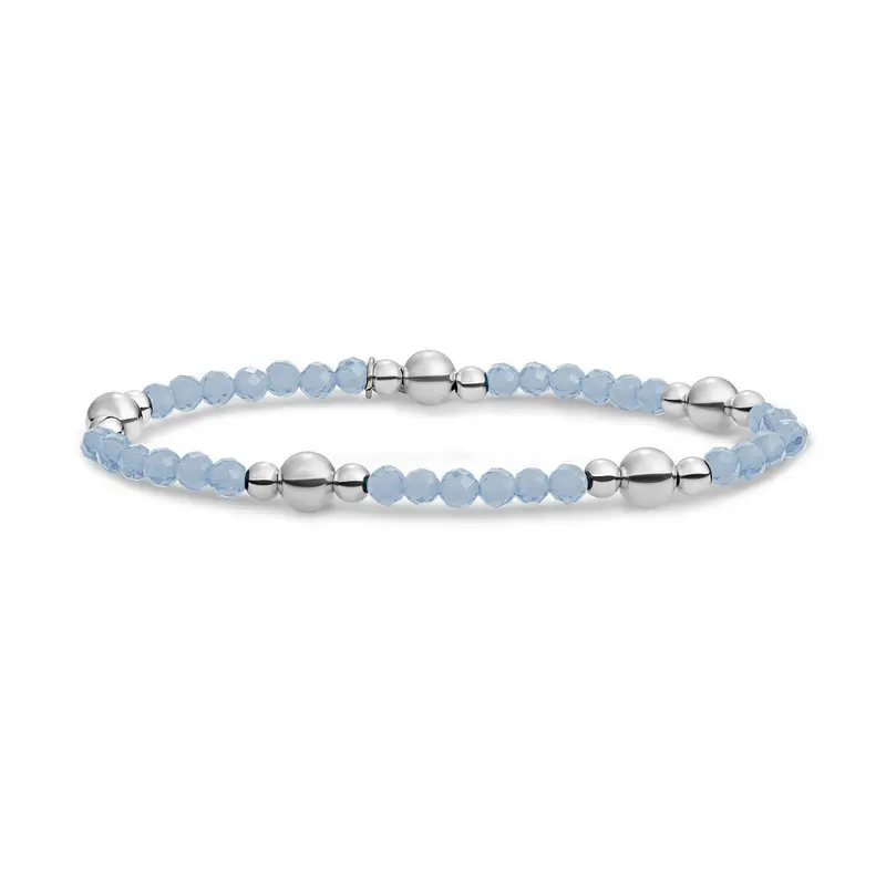Sparkling Jewels Armband Jade BLK01S-G68 Zilverkleurig