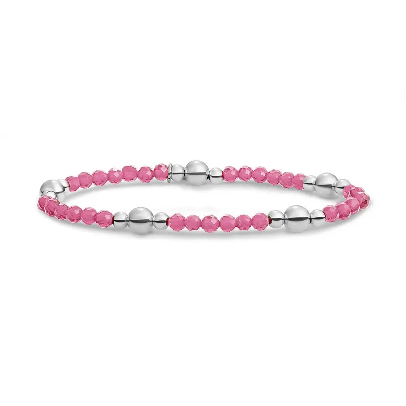 Sparkling Jewels Armband Jade BLK01S-G69 Zilverkleurig