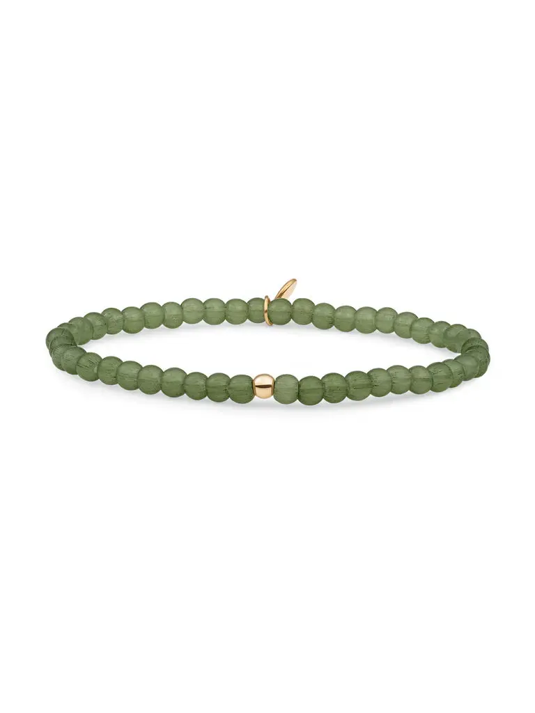 Sparkling Jewels Armband Jade SBG-GEM64-ADD-4MM Goudkleurig
