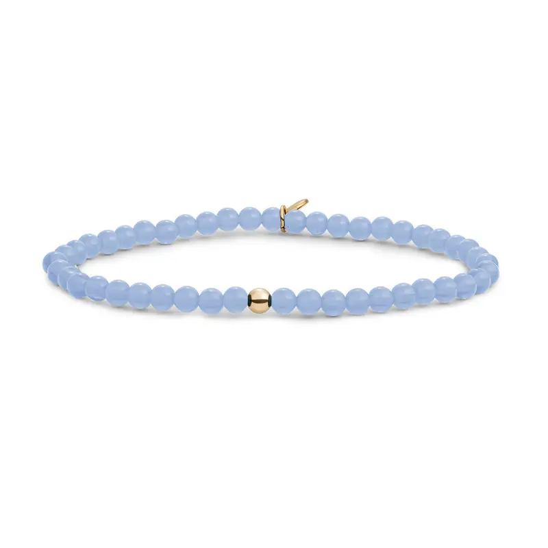 Sparkling Jewels Armband Jade SBG-GEM68-ADD-4MM Goudkleurig