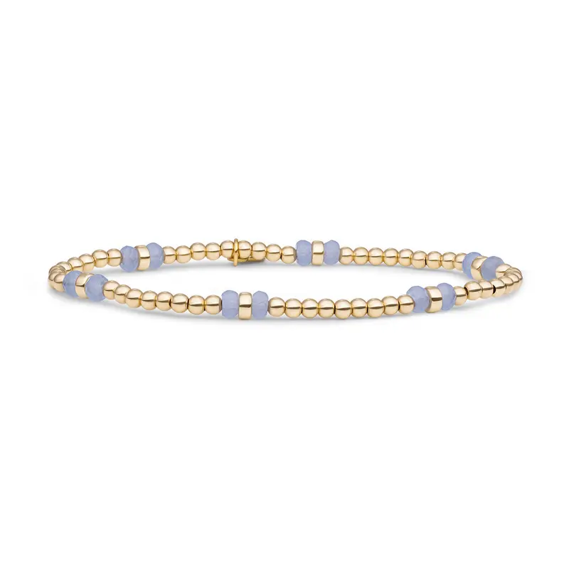 Sparkling Jewels Armband Jade SBG-GEM68-MIX-DBFCTRDL Goudkleurig