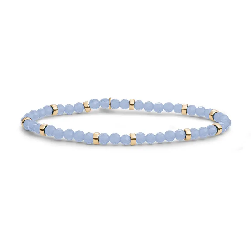 Sparkling Jewels Armband Jade SBG-GEM68-MIX-RDL Goudkleurig