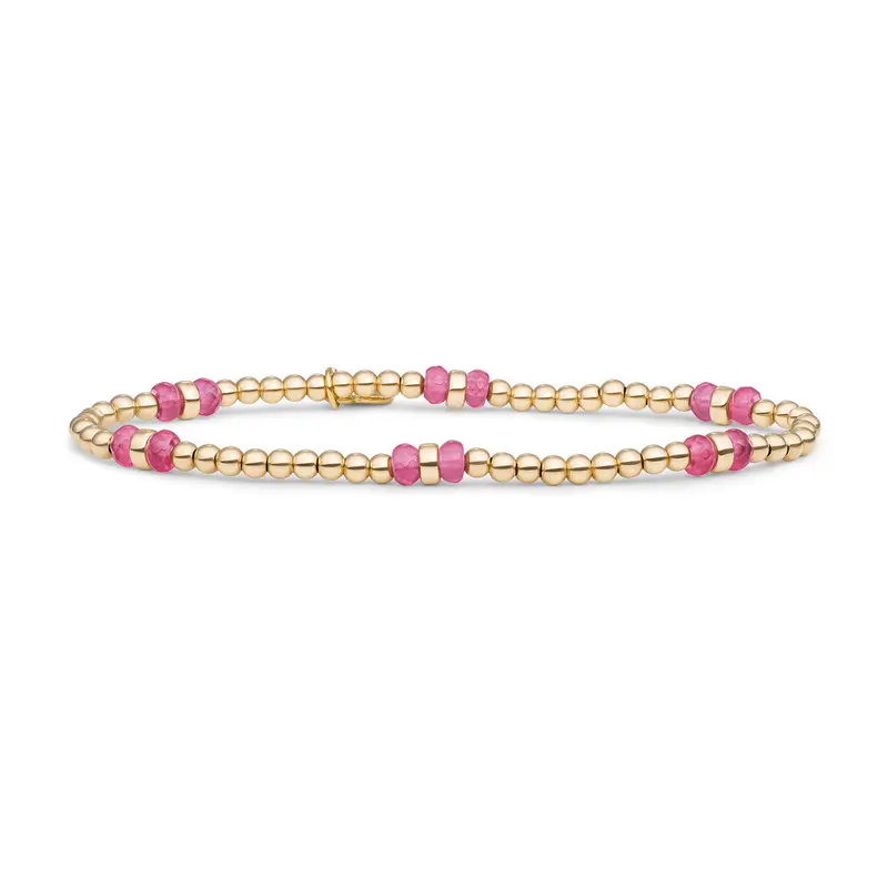 Sparkling Jewels Armband Jade SBG-GEM69-MIX-DBFCTRDL Goudkleurig