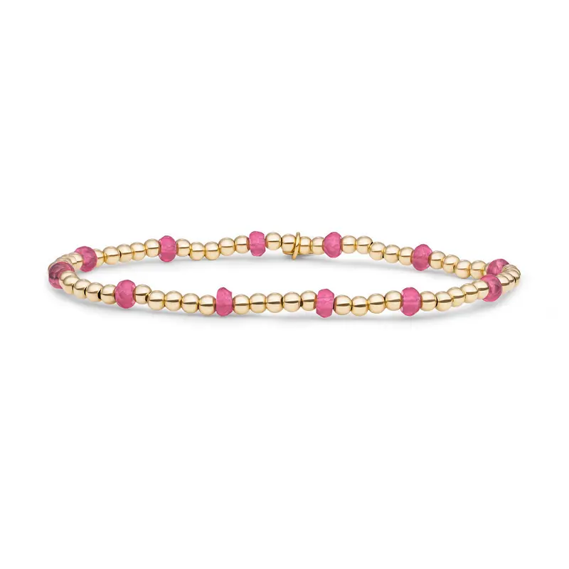 Sparkling Jewels Armband Jade SBG-GEM69-MIX-FCTRDL Goudkleurig