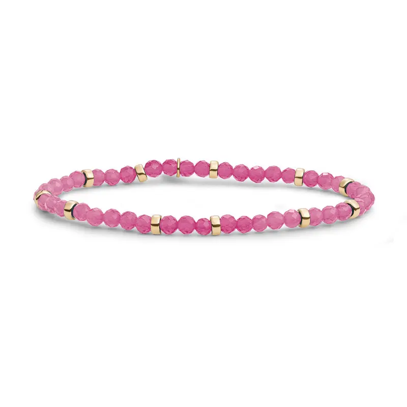Sparkling Jewels Armband Jade SBG-GEM69-MIX-RDL Goudkleurig