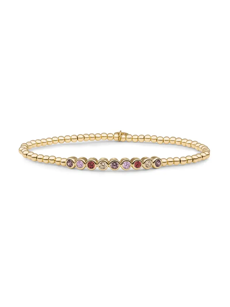 Sparkling Jewels Armband Kristal SB-G-3MM-TB06 Zilverkleurig