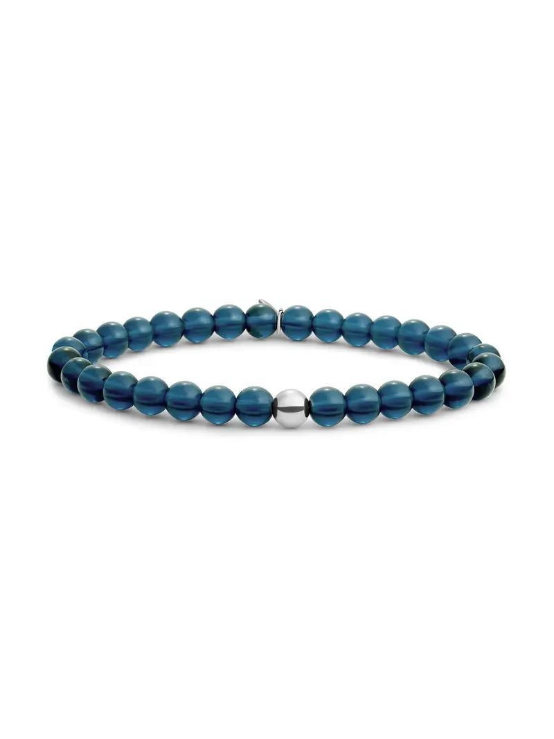 Sparkling Jewels Armband Kwarts SB-GEM67-ADD-6MM Zilverkleurig