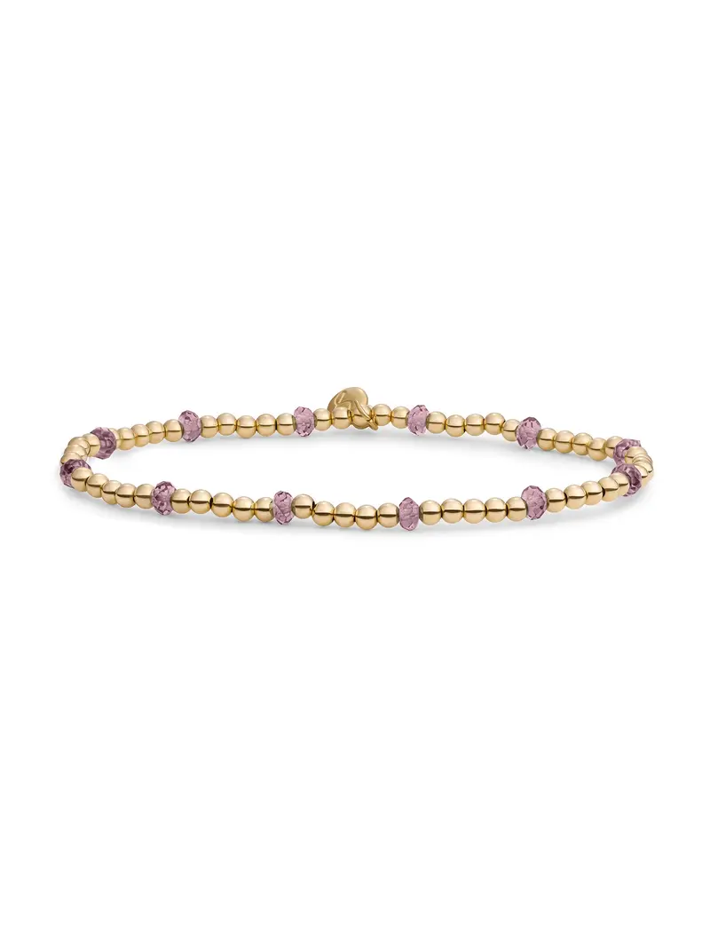 Sparkling Jewels Armband Kwarts SBG-GEM59-MIX-FCTRDL Goudkleurig