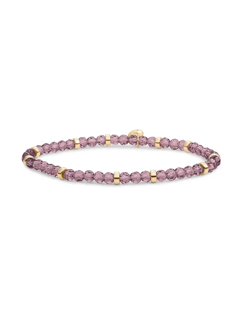 Sparkling Jewels Armband Kwarts SBG-GEM59-MIX-RDL Goudkleurig