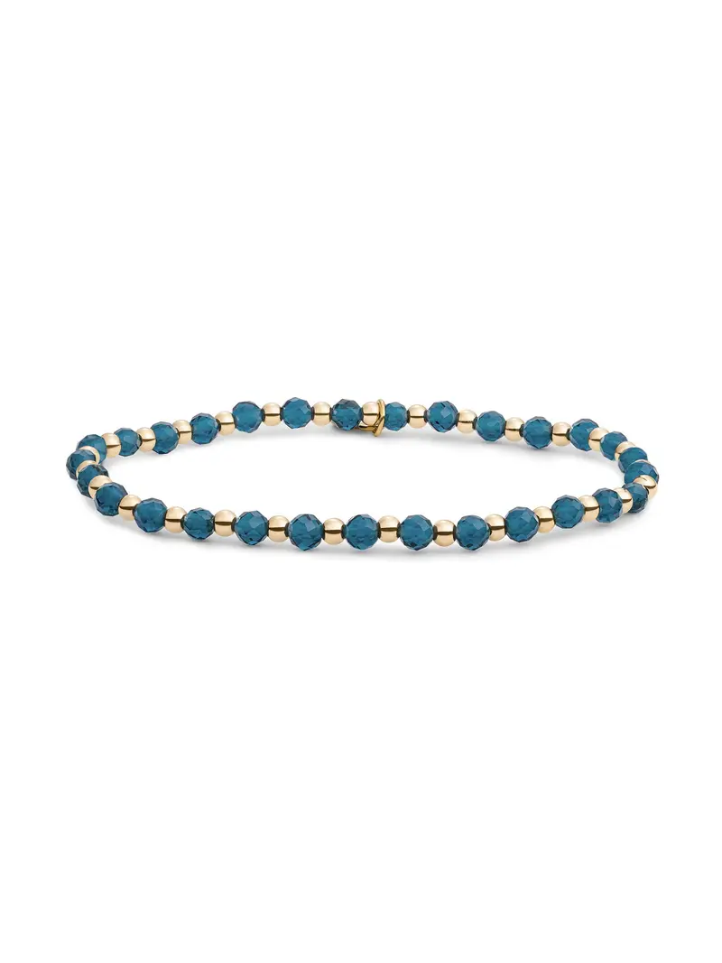 Sparkling Jewels Armband Kwarts SBG-GEM67-3MM-MIX Goudkleurig