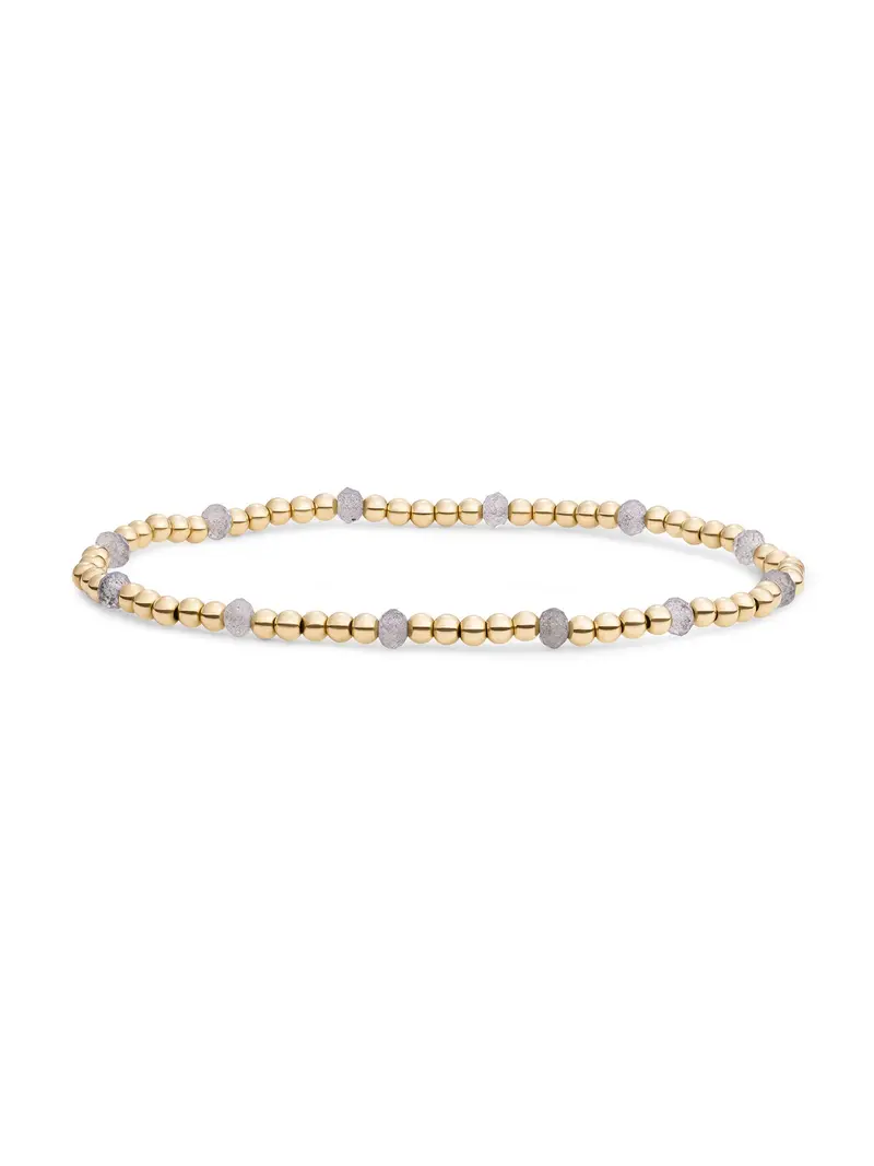 Sparkling Jewels Armband Labradoriet SBG-GEM18-MIX-FCTRDL Goudkleurig