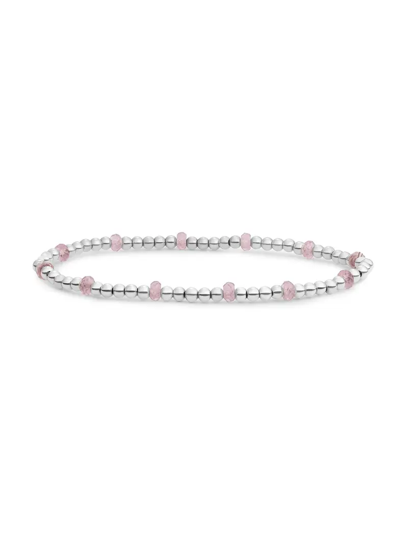 Sparkling Jewels Armband Opaliet SB-GEM66-MIX-FCTRDL Zilverkleurig