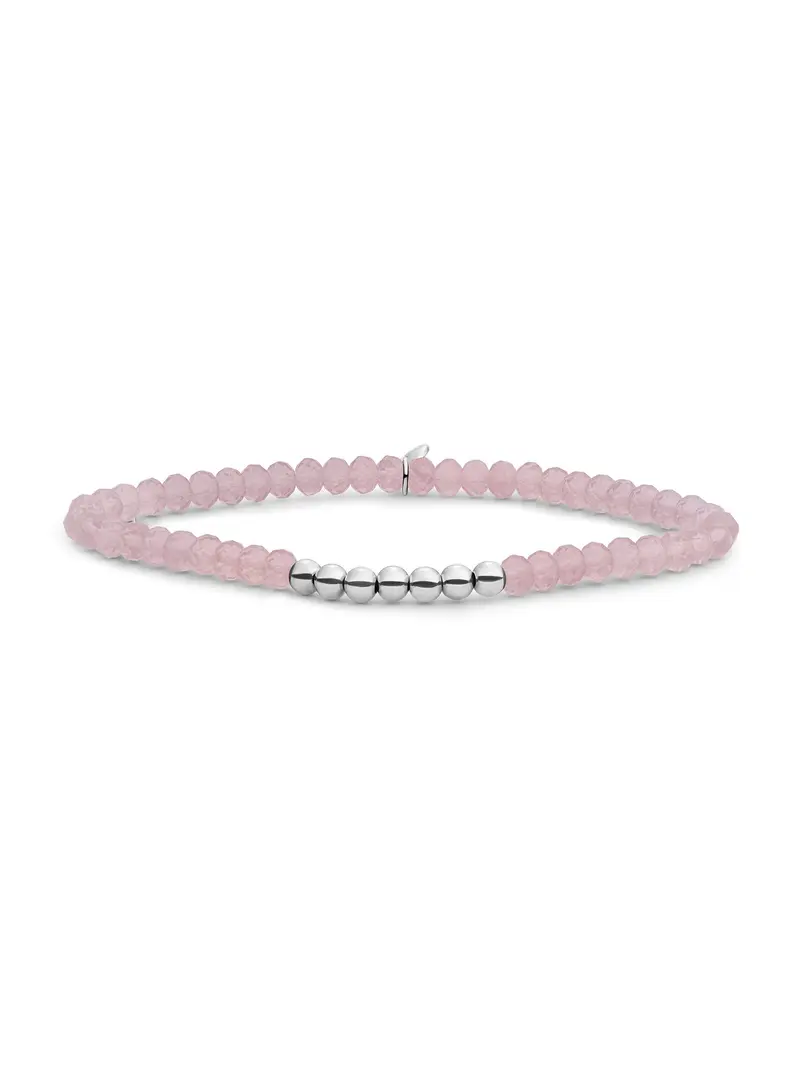 Sparkling Jewels Armband Opaliet SB-S-4MM-RLI-G66 Zilverkleurig