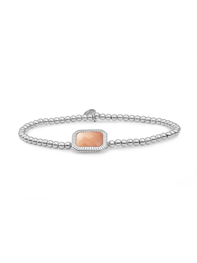 Sparkling Jewels Armband Rhodoniet SB-S-3MM-BAG32 Zilverkleurig