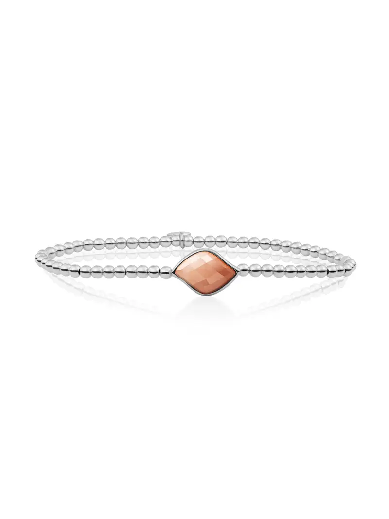 Sparkling Jewels Armband Rhodoniet SB-S-3MM-BSG32 Zilverkleurig