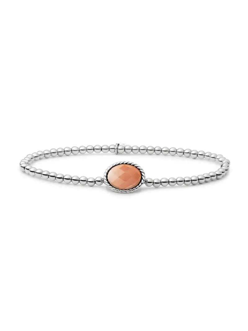 Sparkling Jewels Armband Rhodoniet SB-S-3MM-TG32 Zilverkleurig