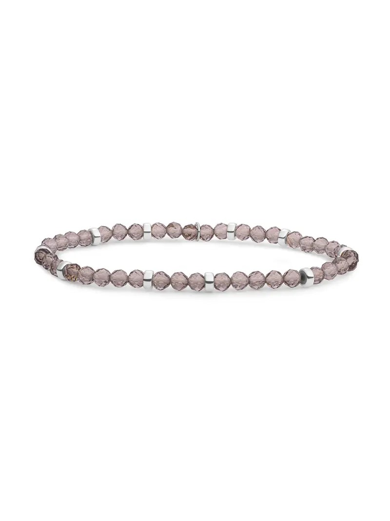 Sparkling Jewels Armband Rookkwarts SB-GEM23-MIX-RDL Zilverkleurig